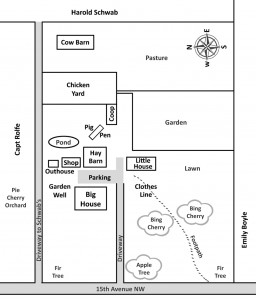 1942 ca Morton Anderson and Rollin Hansen Property map, 20012 15th Avenue NW Richmond Beach, WA
